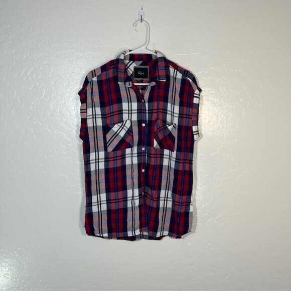 Rails Tops - Rails Red and Blue Plaid Button-Down Shirt